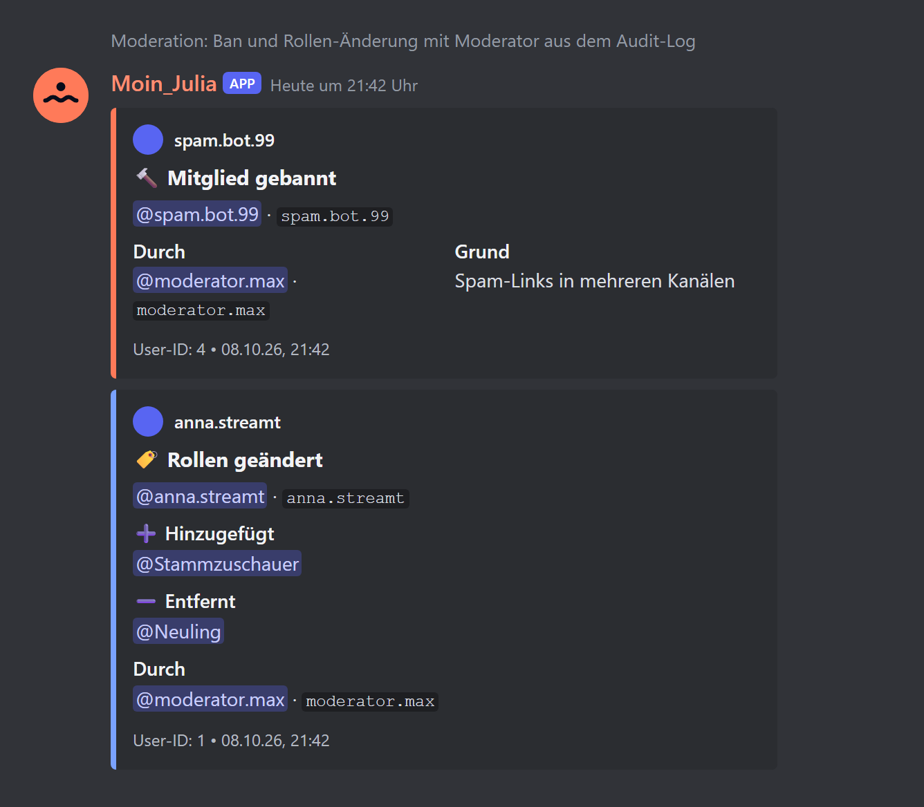 Moderation