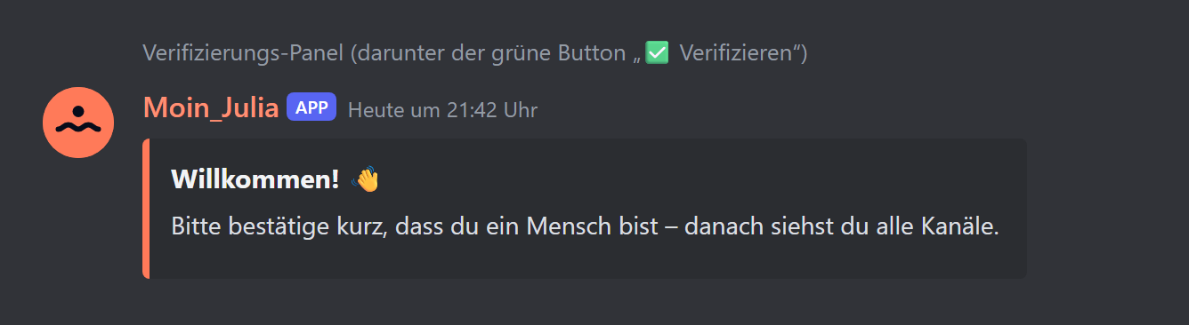 Verifizierungs-Panel
